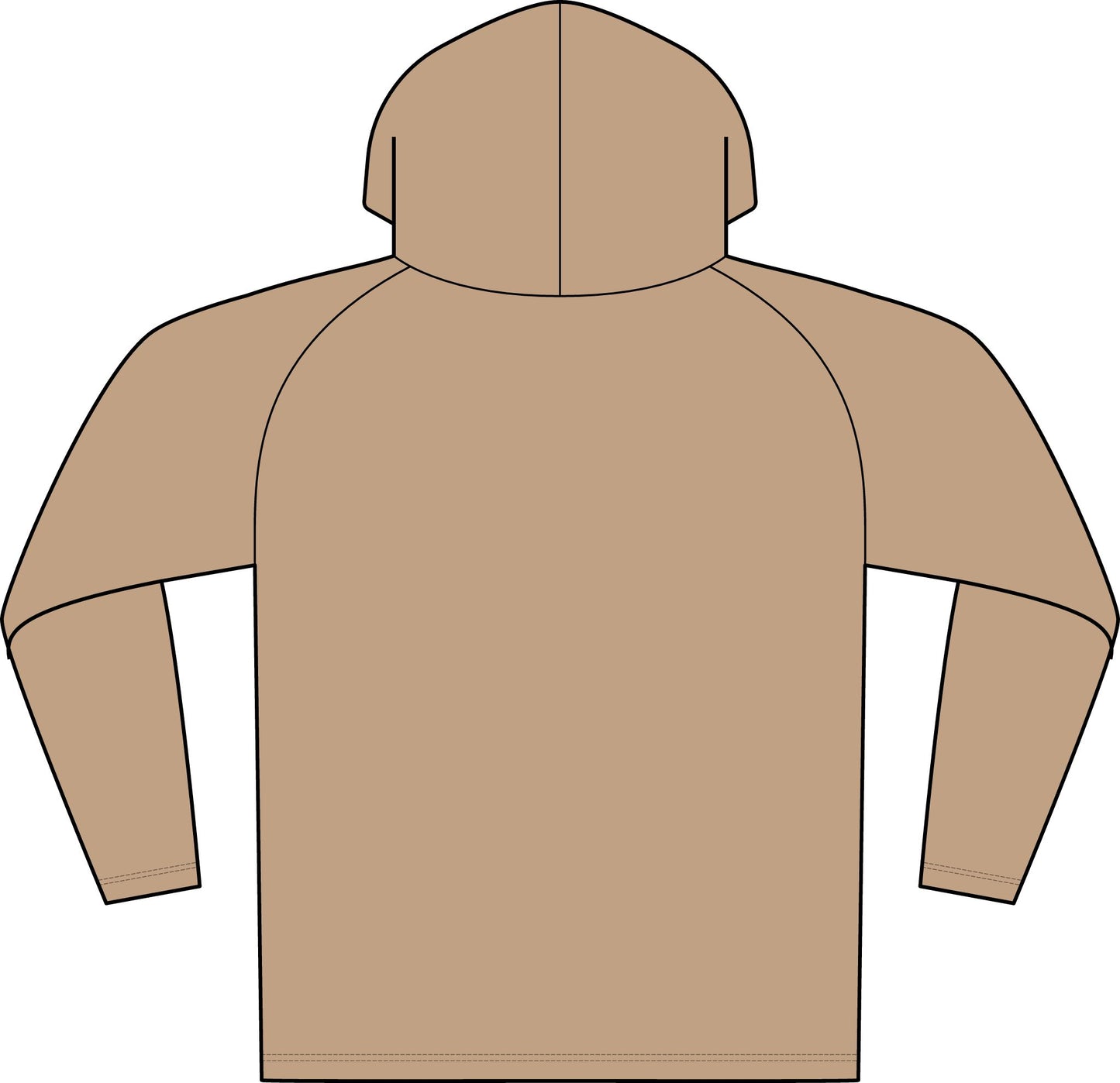 Camo Logo Hooded Long Sleeve Tee