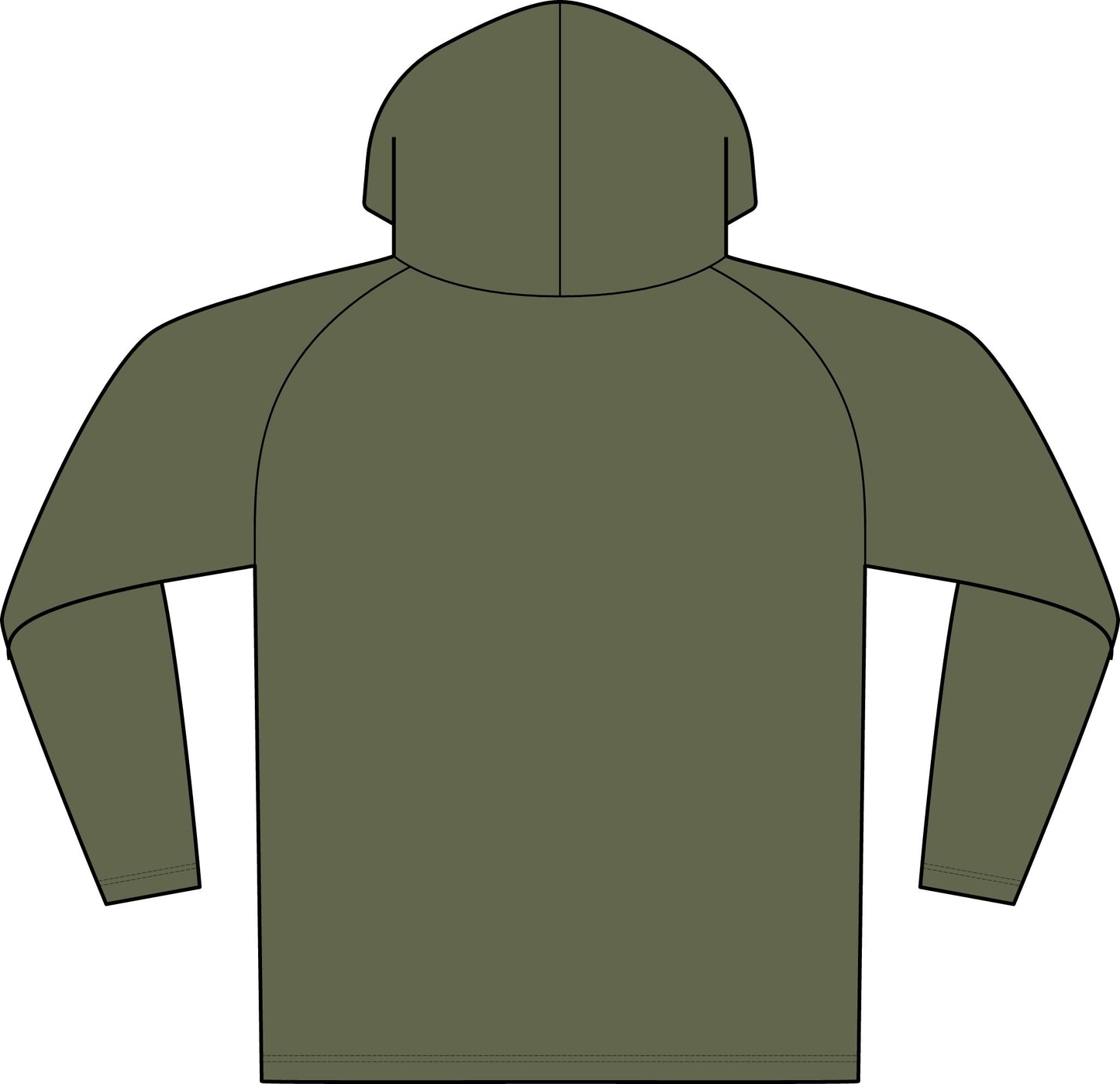Camo Logo Hooded Long Sleeve Tee