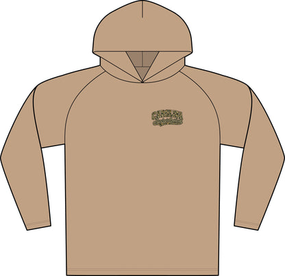 Camo Logo Hooded Long Sleeve Tee