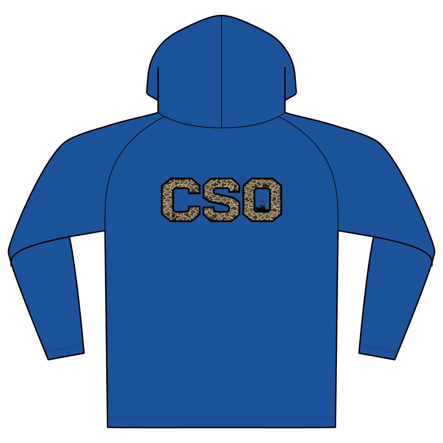 CSO Camo Logo Hooded Long Sleeve Tee